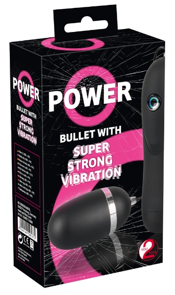 You2Toys POWER BULLET BLACK 6.4 cm