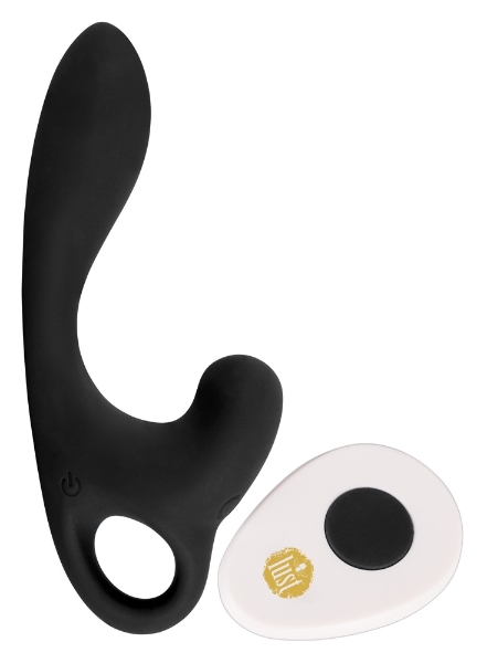 Lust VIBRATOR WITH RETRACTION RING BLACK 9.5 cm