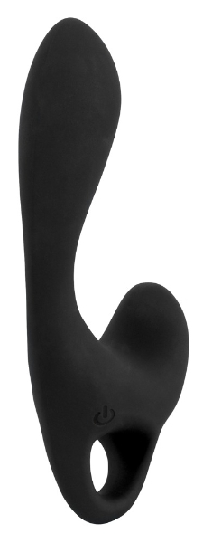 Lust VIBRATOR WITH RETRACTION RING BLACK 9.5 cm