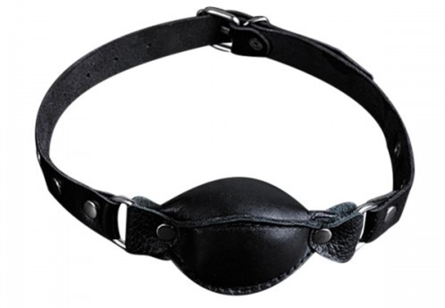 Sitabella LEATHER OVAL BALL GAG BLACK