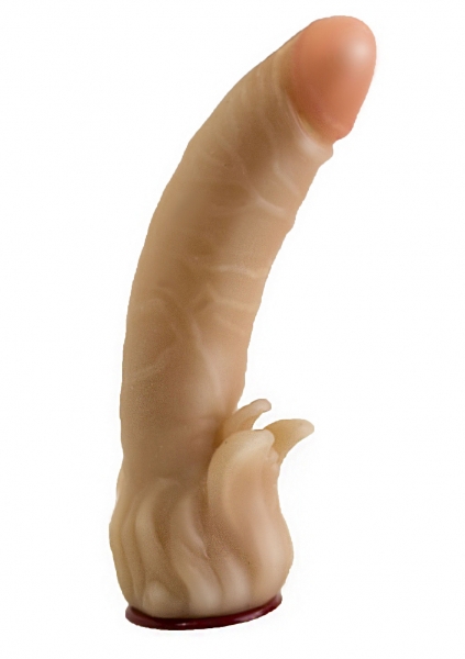 Lovetoy STRAP-ON DILDO WITH CLIT PETALS 18.5 cm