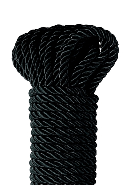 Fetish Fantasy Series DELUXE SILKY ROPE BLACK 9.75 m