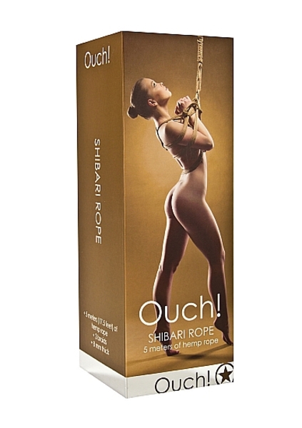 Shots - Ouch! SHIBARI HEMP ROPE BROWN 5 m